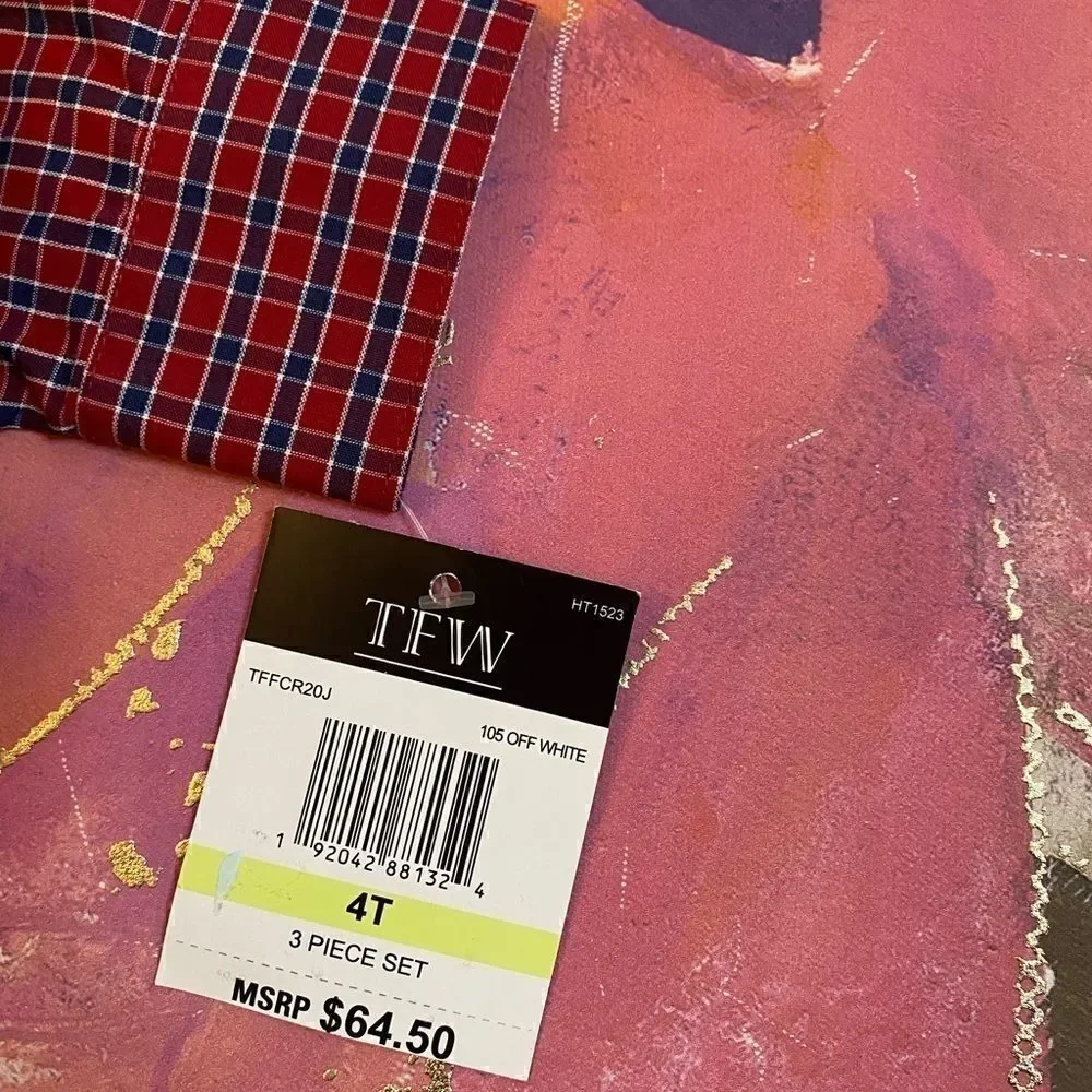 TFW Boys  3 pieces  Dress sets super cute Size 4 T